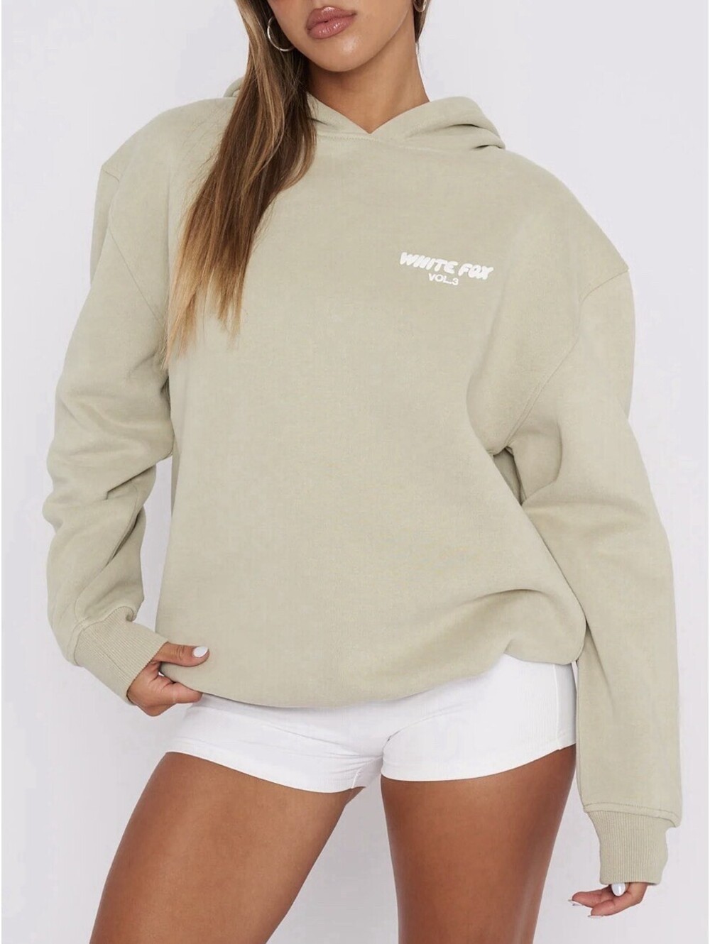 White Fox Vol. 3 Off Stage Hoodie Moss Light Green Size S/M
